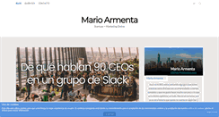 Desktop Screenshot of marioarmenta.com