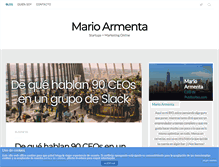Tablet Screenshot of marioarmenta.com